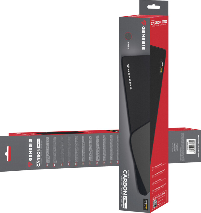 Mauspad Genesis Carbon 700 Cordura, XXL, i zi