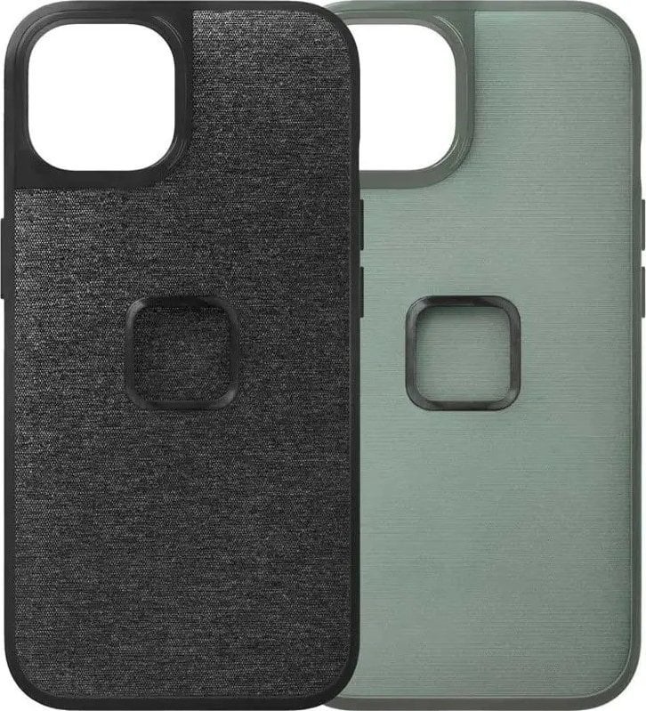 Kuti mbrojtëse Peak Design Mobile Everyday Case për iPhone 14 Plus, SlimLink magnetik, pëlhurë najloni, gri e errët