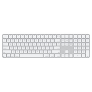 Apple Magic Keyboard (2024) with Touch ID and Numeric Keypad, International English, White Keys