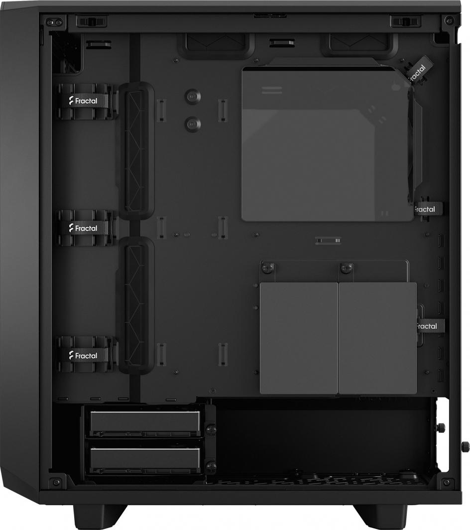 Куќиште за компјутер Fractal Design Meshify 2 Compact TG Light Tint, Црна, Midi Tower
