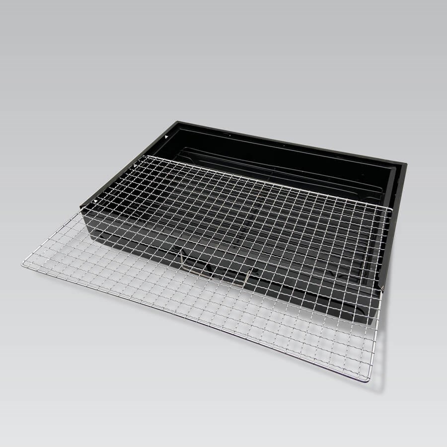 Grill me qymyr Maestro MR 1010, 43x29 cm, tip valixhe, ngjyrë karboni