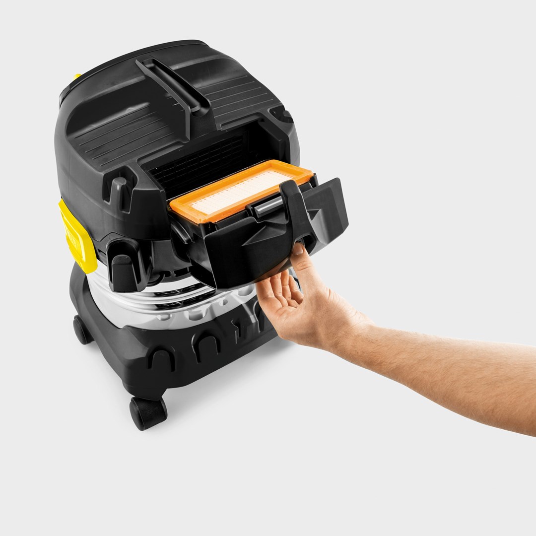 Fshesë me korent Karcher WD 4 S Go Further, 20L, 1100W, inox