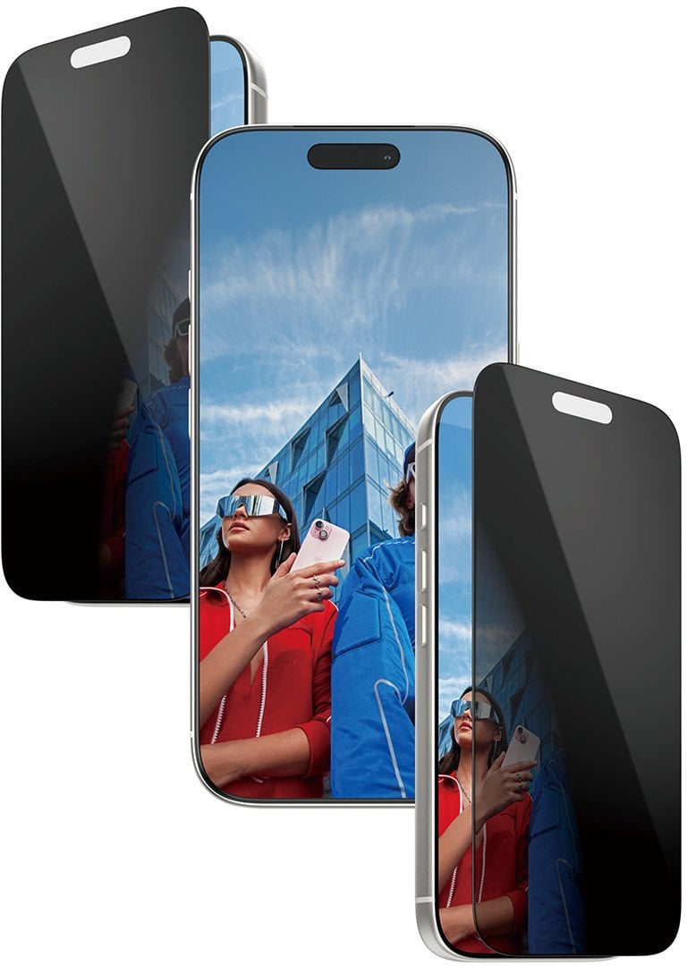 Xham mbrojtës PanzerGlass 2 Way Privacy për iPhone 17 Pro, Ultra Wide Fit, transparent