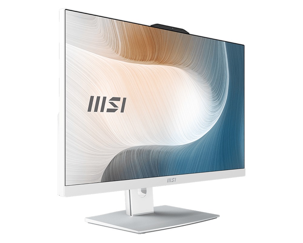 Kompjuter All in One MSI Modern AM242TP 12M-1819CZ, 23.8" FHD me prekje, Intel Core i3, 8GB RAM, 500GB SSD, i bardhë