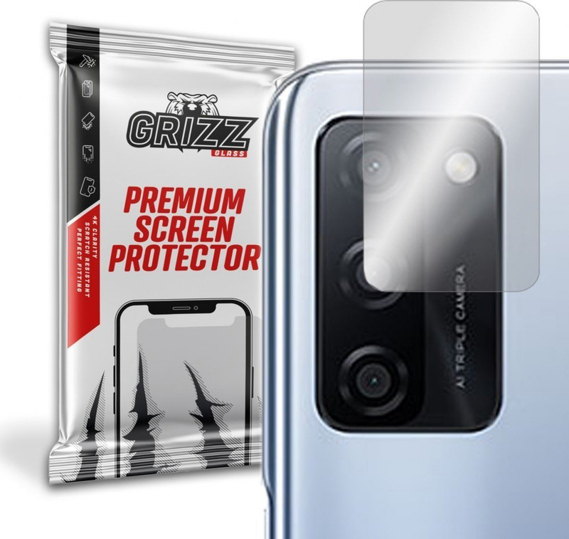 Mbrojtës kamerë GrizzGlass Hybrid Glass, për Oppo A55s, xham hibrid transparent
