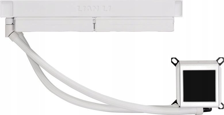 Ftohës uji CPU Lian Li Galahad II LCD Performance AIO, 280mm, ekran LCD, i bardhë