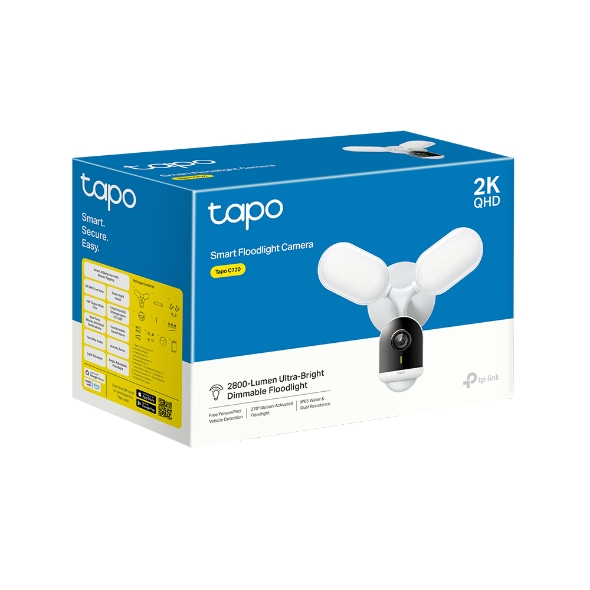 Kamerë TP-Link Tapo C720 Smart, 2K QHD, 2800 Lumen, e zezë