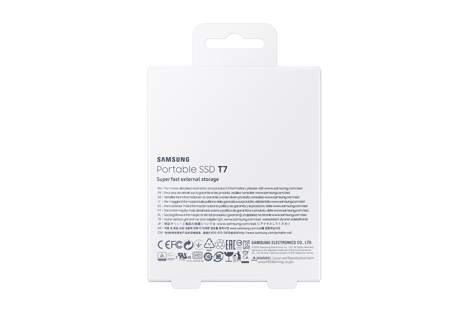 SSD i jashtëm Samsung T7, 2TB, USB 3.2, blu