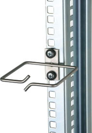 Unazë menaxhimi kabllosh Triton, për kabinet 19" 48.3 cm, çelik inox, e zezë