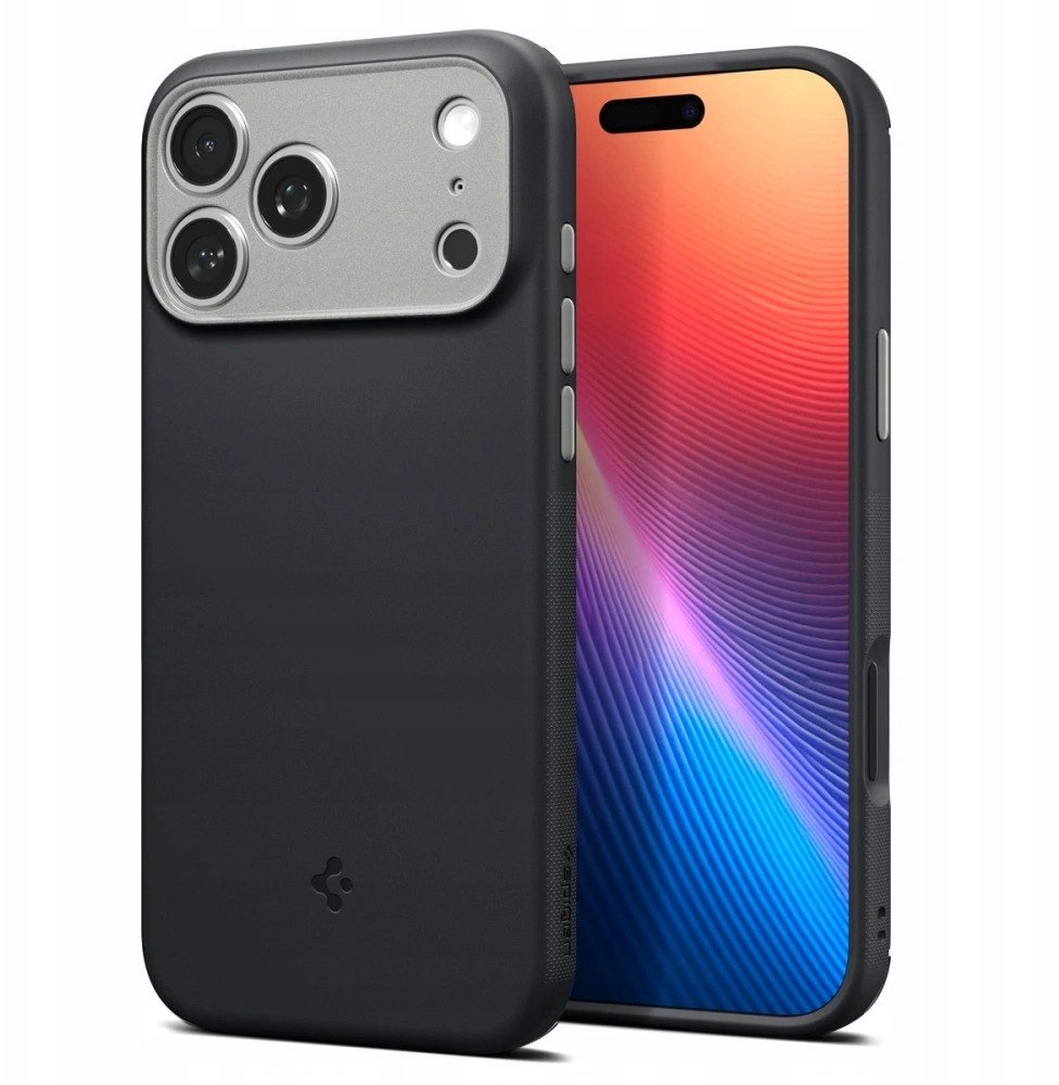 Mbështjellës telefoni Spigen Caseology Nano Pop MagSafe, për iPhone 17 Pro Max, i zi 2