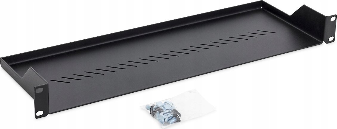 Raf për rack Triton 19", 1U, RAL 9005, i zi
