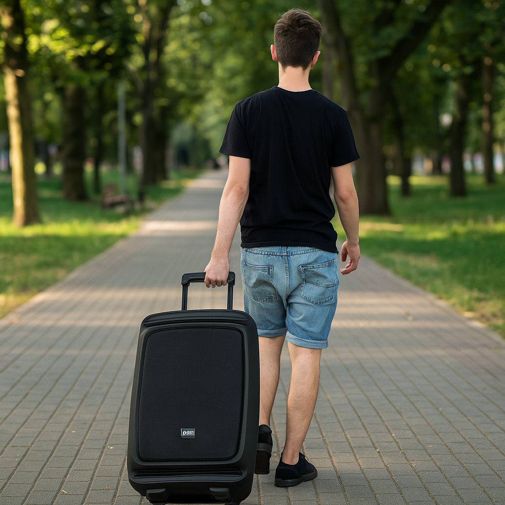 Boks aktiv portativ V-TONE OrionX 14 ACCU, 135W, Bluetooth 5.0, me RGB LED