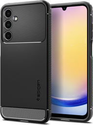 Футрола за телефон Spigen Rugged Armor за Samsung Galaxy A25 5G, TPU, отпорна на удари, црна