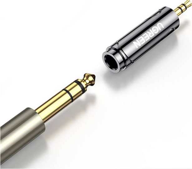 Adapter audio Ugreen 60711, Jack 3.5mm në 6.3mm, Hi Fi, gri