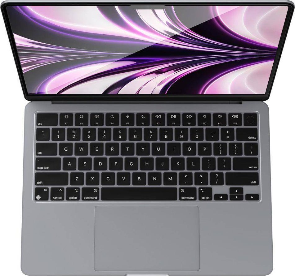 Mbrojtësi i ekranit Spigen Glass FC për MacBook Air 13" 2022, qelq i kalitur, i tejdukshëm