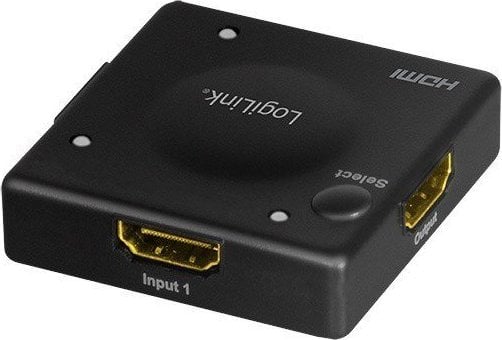 Ndarës HDMI LogiLink 3x1, Full HD 1080p 60Hz, Mini, i zi