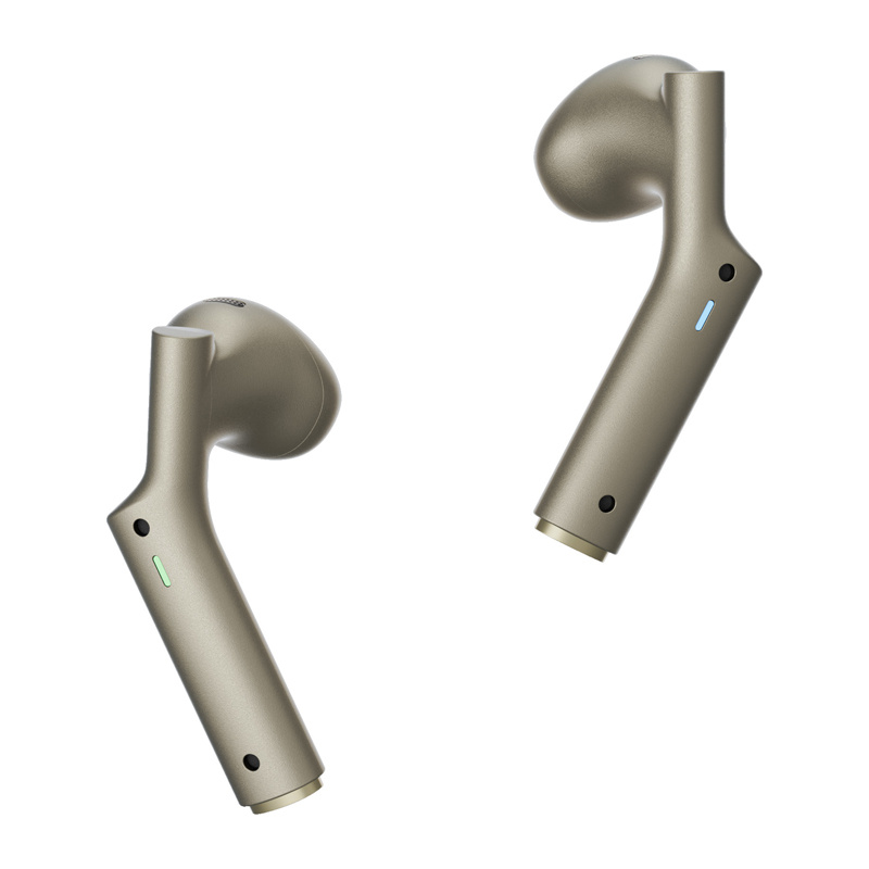 Kufje wireless Timekettle W4 AI Interpreter, përkthim simultan, me kuti karikimi, ngjyrë gold