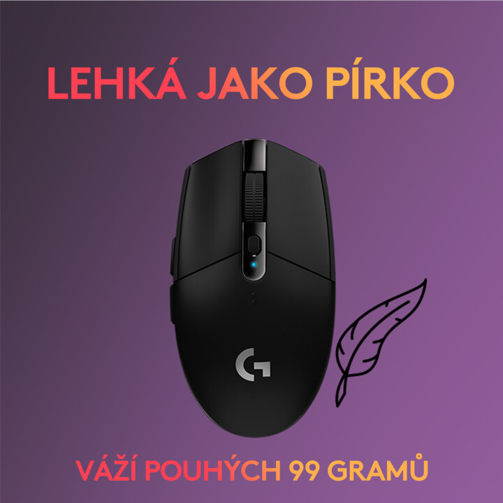 Logitech G305 Глушец, црн