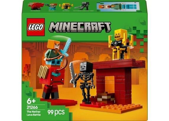 Set LEGO Minecraft The Nether Lava Battle, set ndërtimi, lojë aksioni, shumengjyrëshe