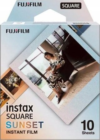 Film fotografik Instax Square Sunset Frame, 10 pozicione, korniza me motive perëndimi