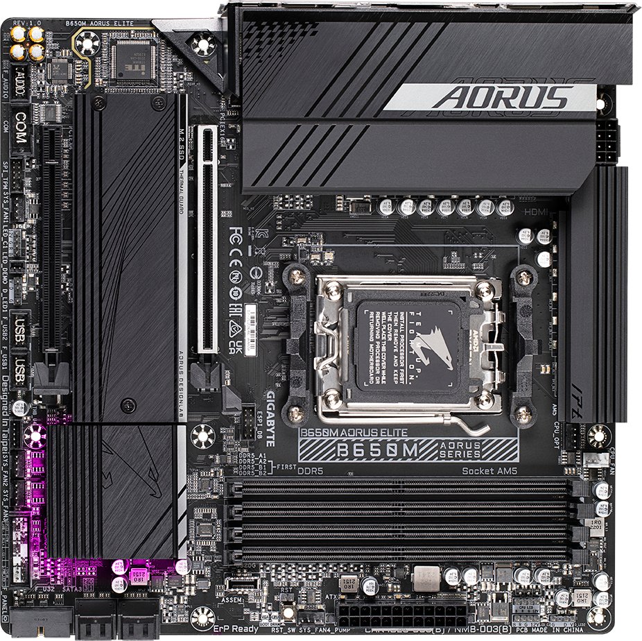 Pllakë amë Gigabyte B650M AORUS ELITE, socket AM5, DDR5, mATX 3