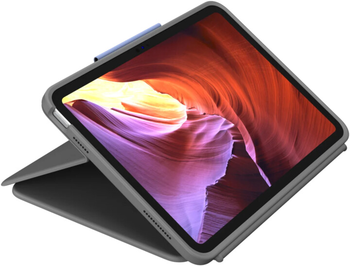 Këllëf me tastierë Logitech Rugged Folio për Apple iPad 2022 (gjenerata 10-të), US, gri