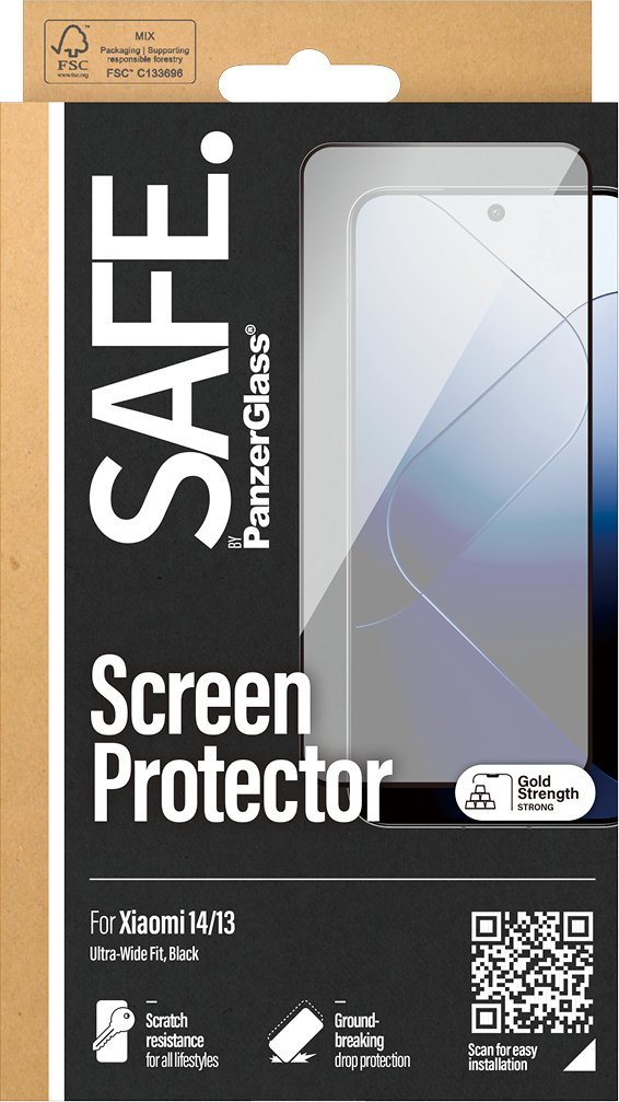 Mbrojtës ekrani SAFE by PanzerGlass për Xiaomi 13, xham i temperuar, Ultra Wide Fit, transparent