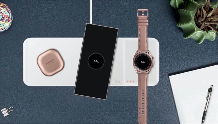 Karikues wireless Samsung Trio, i bardhë