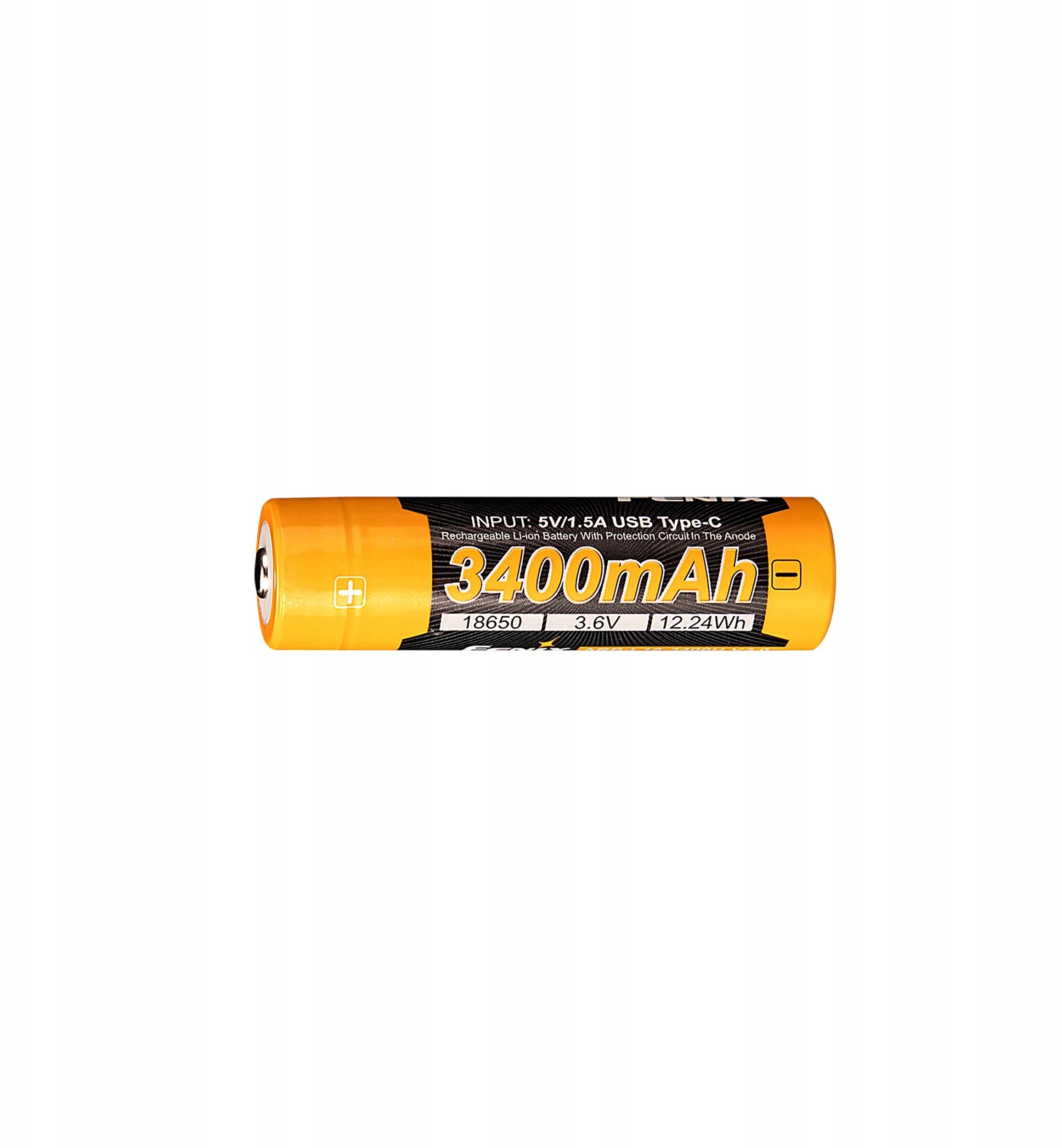 Bateri rikarikueshme Fenix ARB L18U V3.0, 18650, 3400mAh, 3.6V, portokalli