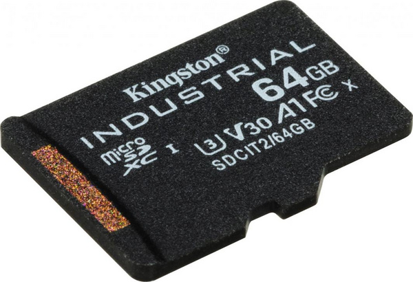 Kartë memorie microSD Kingston Industrial MicroSDXC 64 GB Class 10 UHS-I/U3 A1 V30