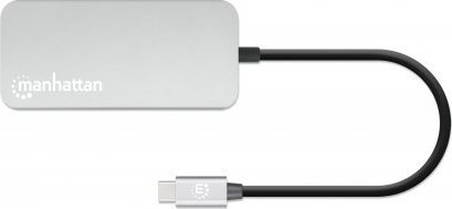 Docking station USB C Manhattan 130615, HDMI 4K, PD 100W, gri