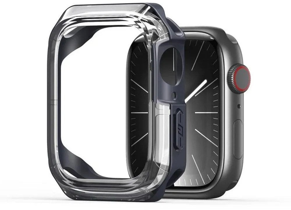 Kllapë mbrojtëse Dux Ducis Tamo për Apple Watch Series 10 42mm, transparente, gri