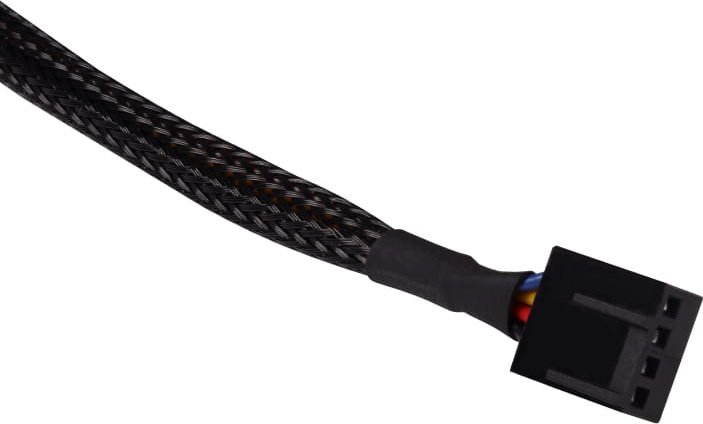 Kabllo zgjatuese ventilatori Alphacool 4-Pin në 4-Pin, 30cm, e zezë