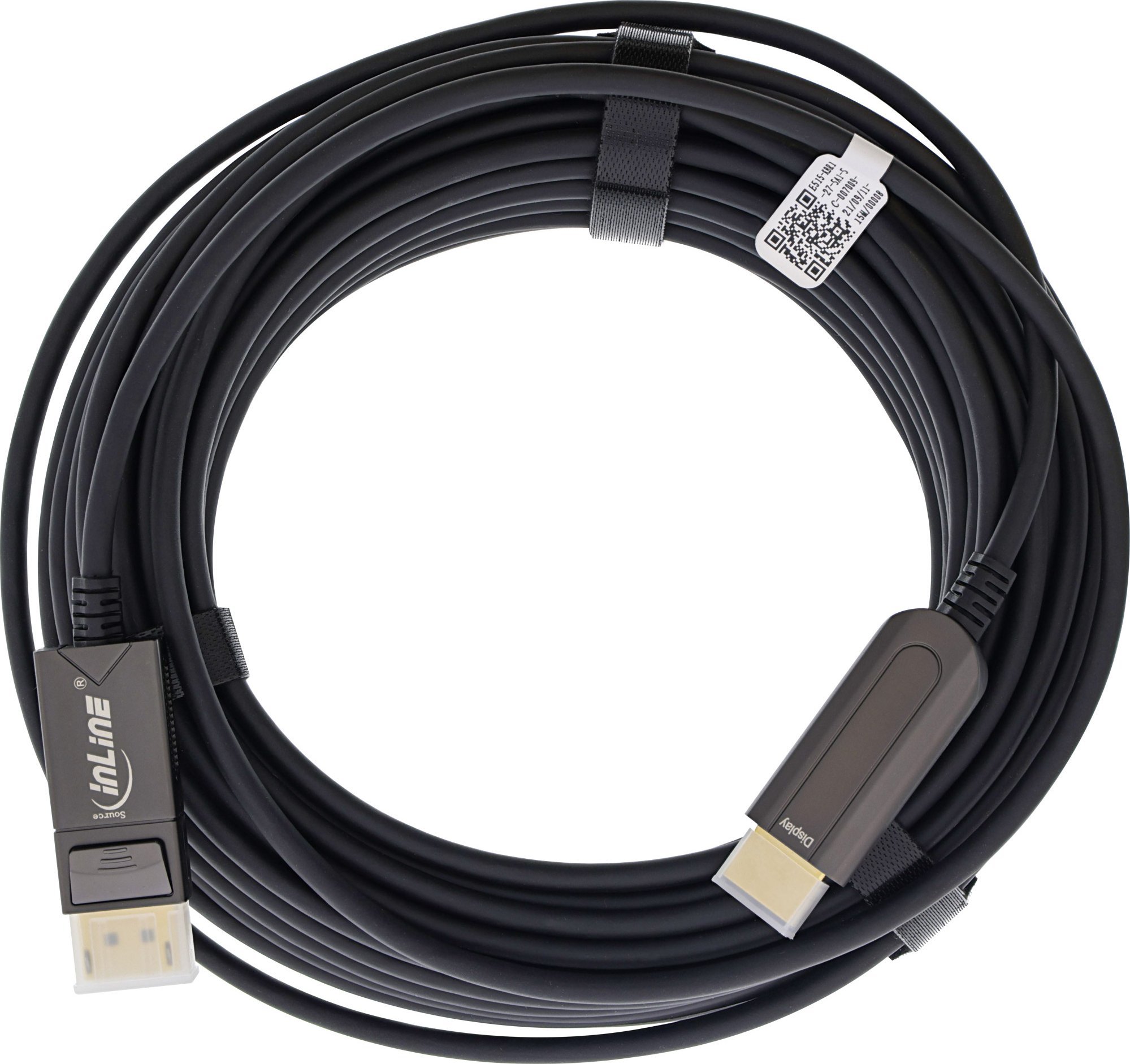 Kabllo HDMI InLine 17180A, 10m, Full HD, i zi