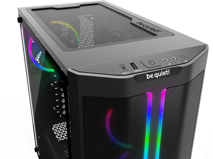 Куќиште за компјутер Be quiet Pure Base 500FX, стаклено, црно