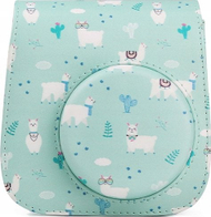 Çantë mbrojtëse LOVE INSTANT për Fujifilm Instax Mini 11, lëkurë eko, me rrip, jeshile mentë