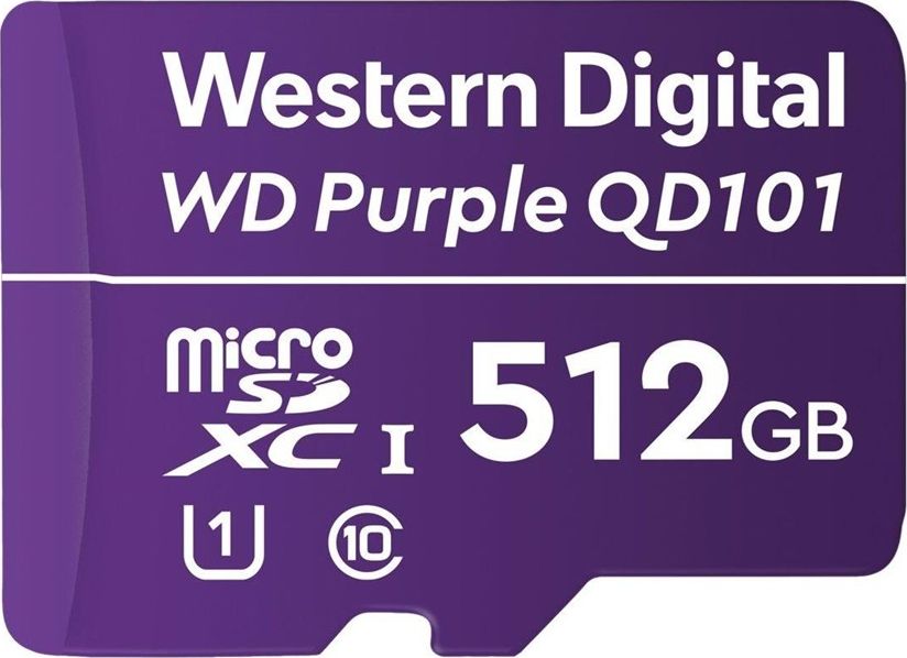 Kartë memorie WD Purple MicroSDXC, 512 GB Class 10 UHS-I/U1 (WDD512G1P0C)