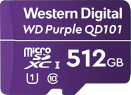 Kartë memorie WD Purple MicroSDXC, 512 GB Class 10 UHS-I/U1 (WDD512G1P0C)