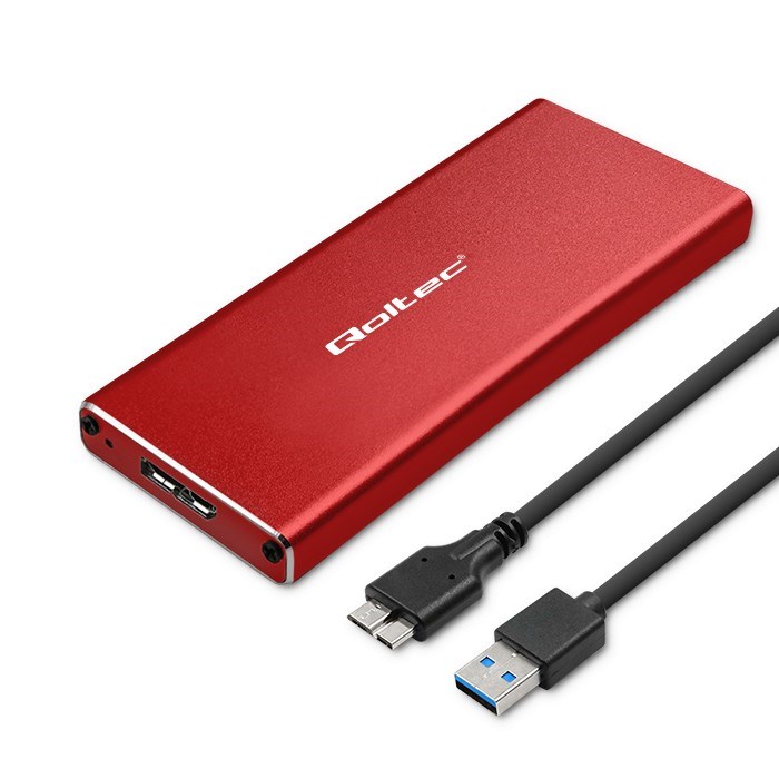 Adapter për hard disk QOLTEC 51831, USB, i zi