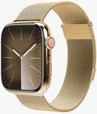 Ремче Vonmählen Milanese Loop 2, за Apple Watch 44 45 46 49mm, нерѓосувачки челик, златна боја