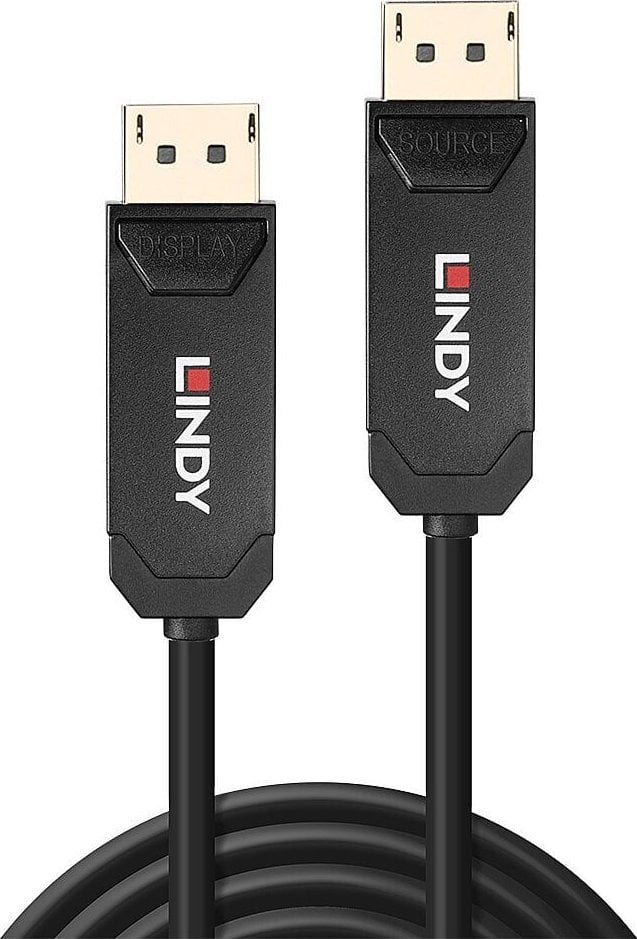 Kabllo DisplayPort Lindy 38520, 10m, e zezë
