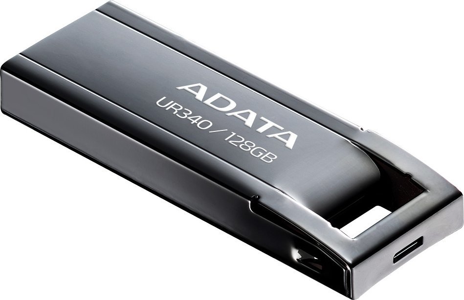USB ADATA UR340, 128GB, USB 3.2, црн металик