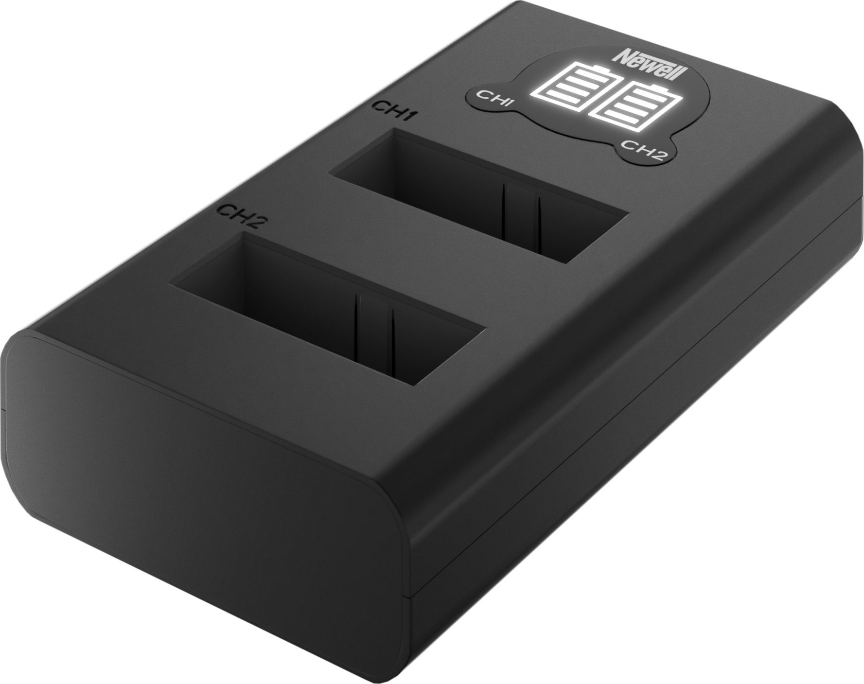 Karikues me dy bateri Newell DL-USB-C, për GoPro Hero 8, 1220mAh, i zi