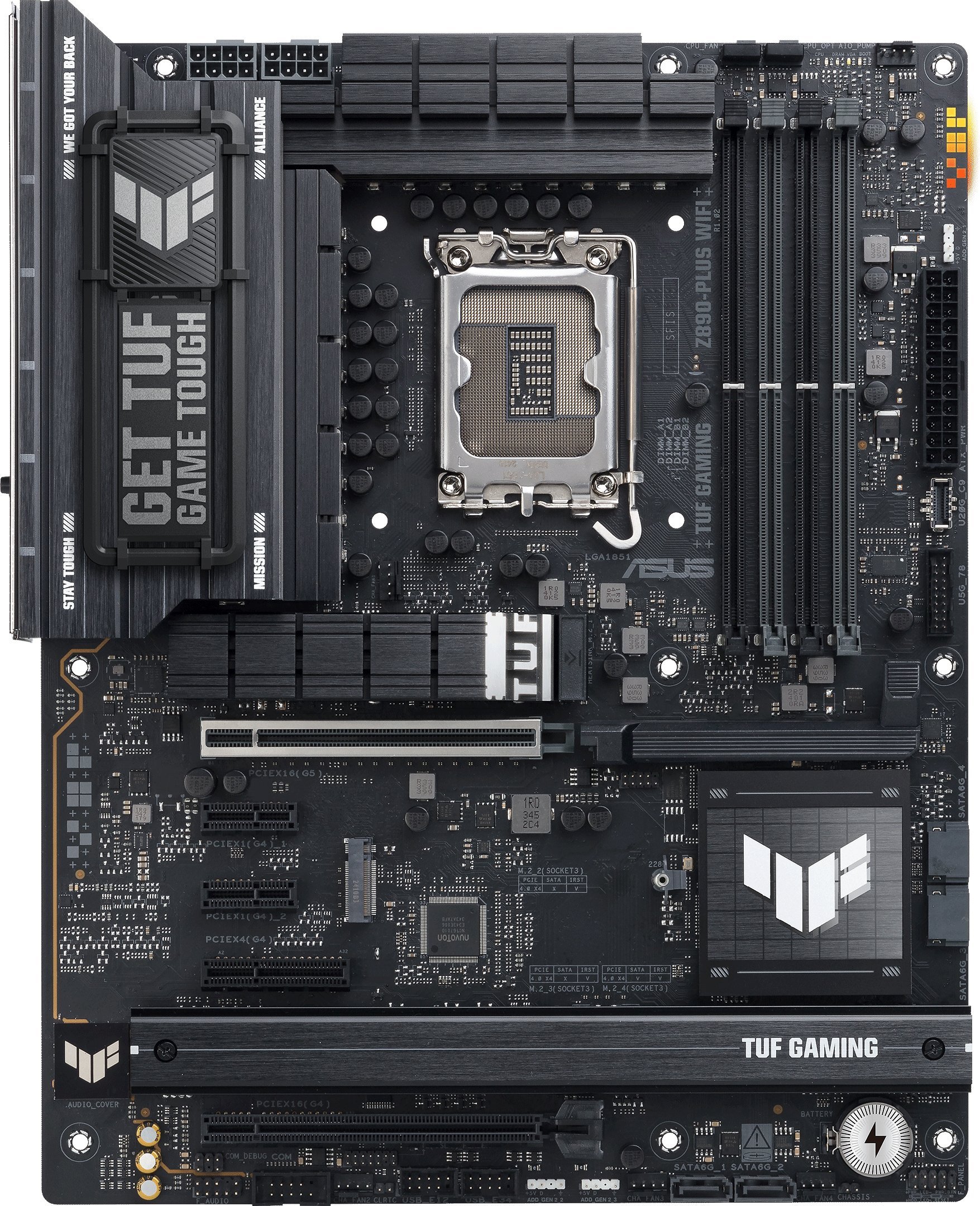 Pllakë amë ASUS TUF Gaming Z890 Plus WiFi, Intel LGA 1851, DDR5, ATX