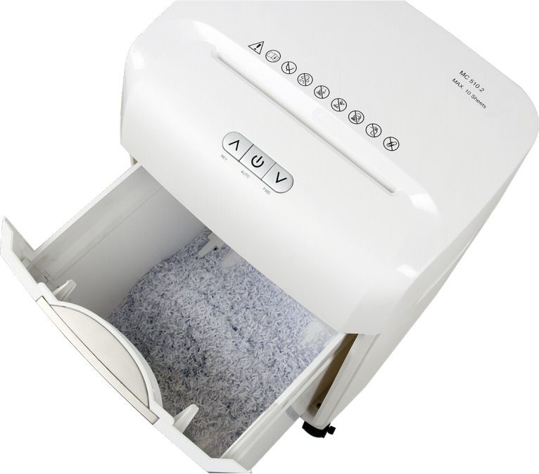 Shredder dokumentesh Olympia MC 510.2 P-5, mikroprerje, për zyrë, i zi