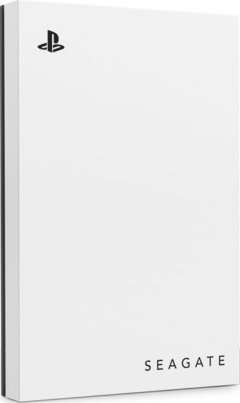 Disk i jashtëm HDD për PS4 + PS5 Seagate 2TB Game Drive USB 3.0 Micro-B, i bardhë