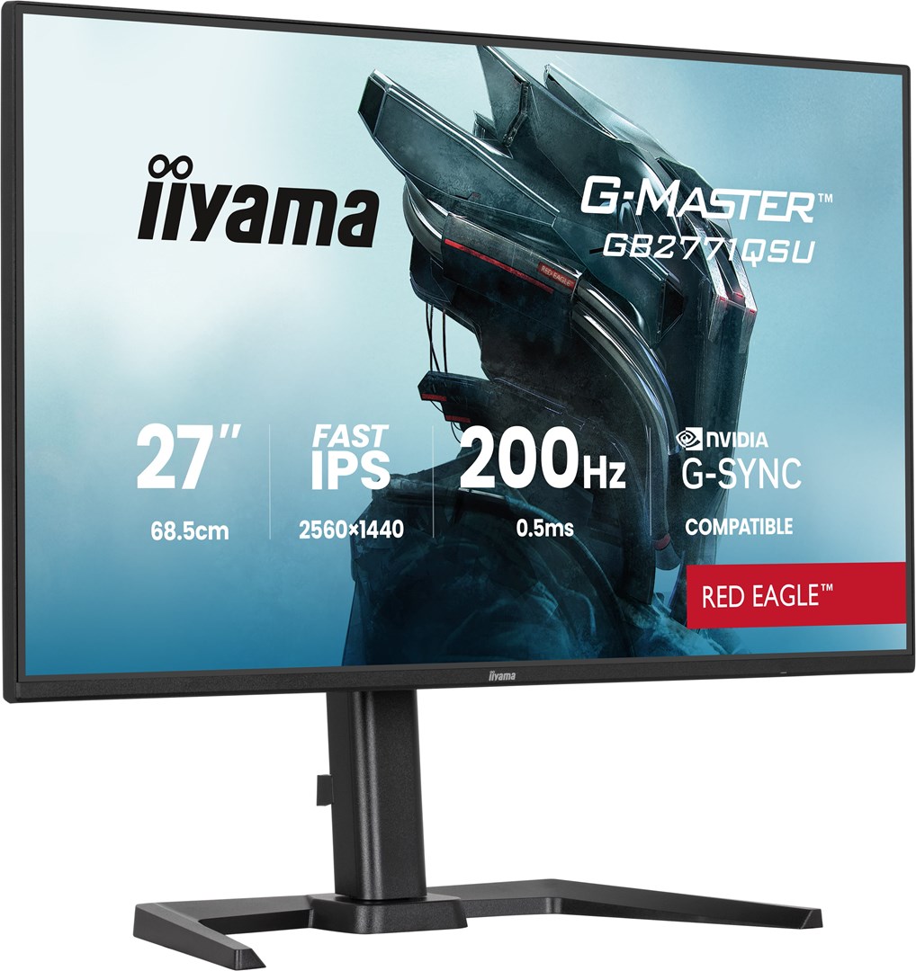 Monitor gaming Iiyama G-MASTER GB2771QSU-B1 Red Eagle, 27", WQHD 2560 x 1440, 200Hz, i zi