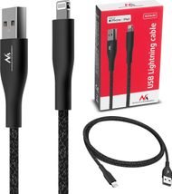 USB кабел Maclean MCE845B, USB A во Lightning, 1 m, црна