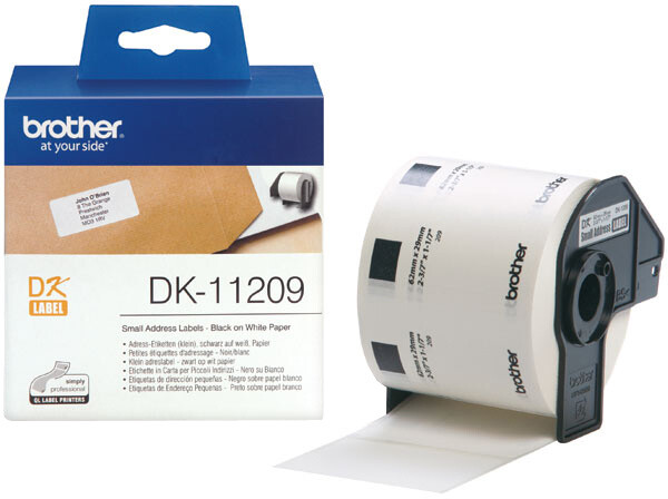 Brother - DK11209 (хартија / тесни адреси - 800 парчиња) 29 x 62mm