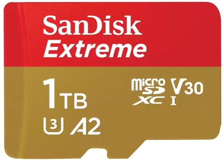 Kartë memorie SanDisk Micro (SDXC) SanDisk Extreme 1TB 190MB/s UHS-I U3 + përshtatës SD